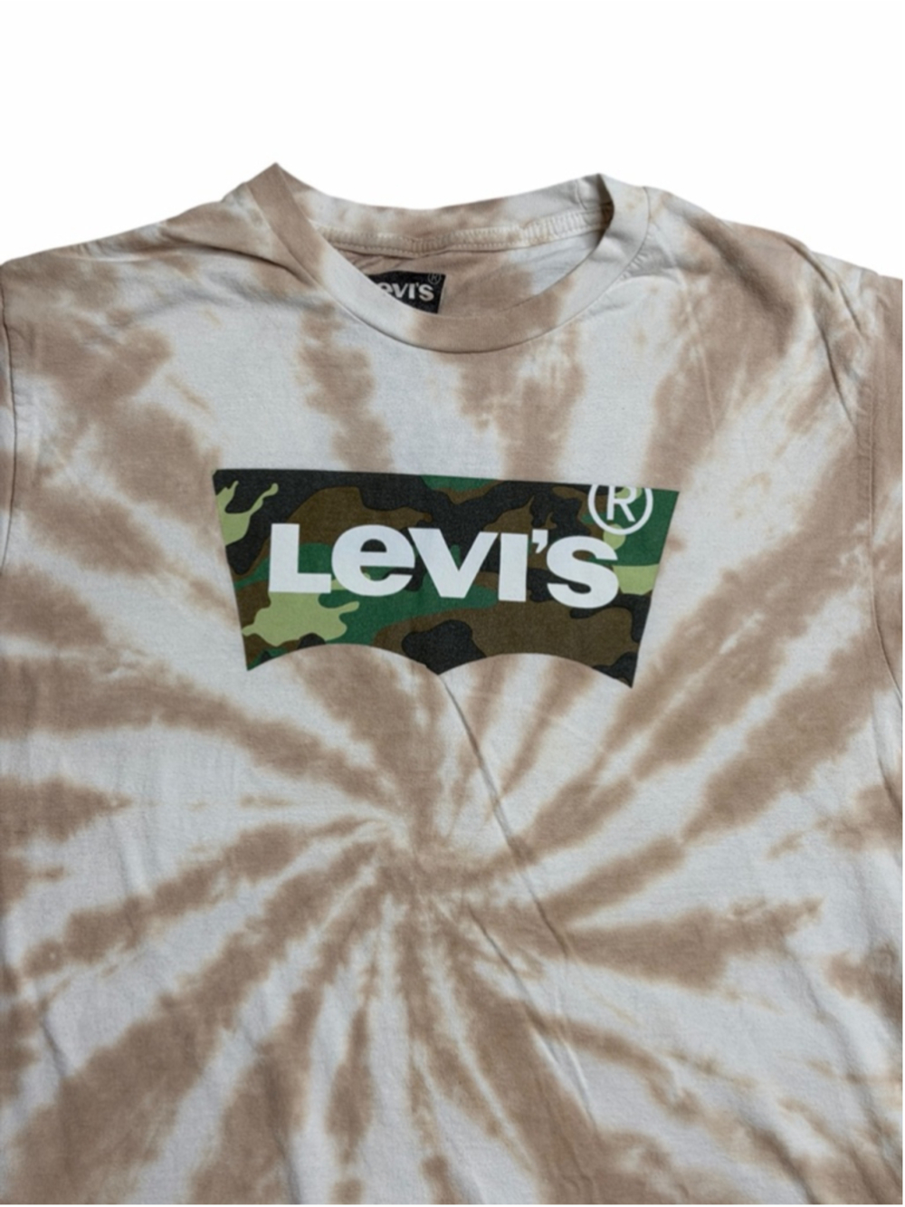Levi’s Tie Dye Camo Batwing Logo Graphic T-Shirt Men’s Medium - Picture 4 of 5